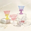 Bow-shaped high-footed glass dessert cup, high-appearance-level ice cream bowl, yogurt ice cream cup Item Picture